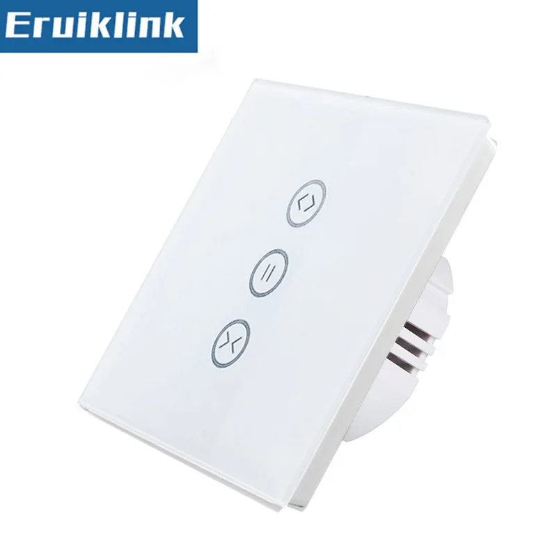 Стандарт ЕС/Великобритании Wifi сенсорный переключатель занавески стеклянная