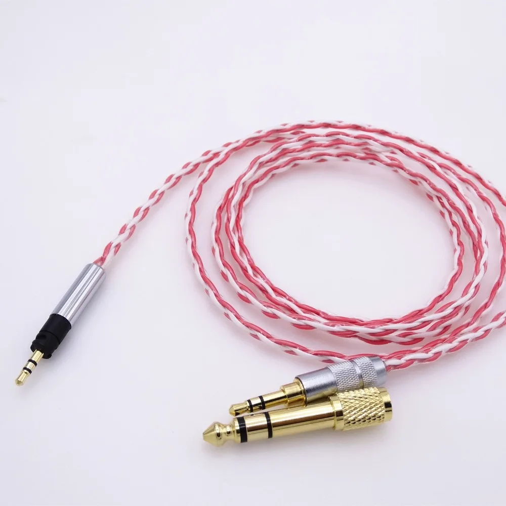 1,2 м 4 фута Hi-End Furutech посеребренный кабель с защитным кабелем для наушников для Sennheiser Momentum