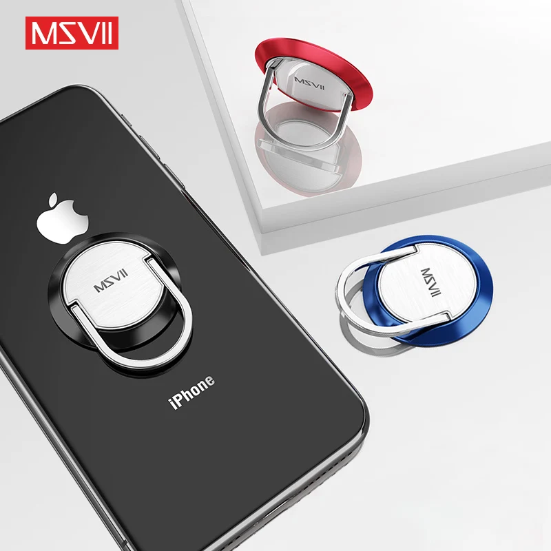 Магнитный держатель для телефона MSVII кольцо iPhone Samsung Huawei поворотный подставка