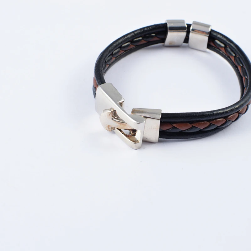 Wholesale 2015 Fashion Jewelry Handmade Wrap PU Leather Bracelet Punk Multilayers Men Wristband bracelets bangles Free Shipping | Украшения