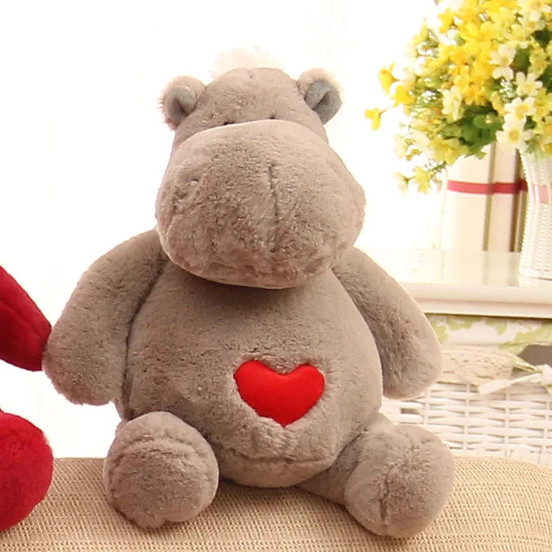 Моделирование бегемоты детские куклы реалистичные Речная лошадь плюшевые