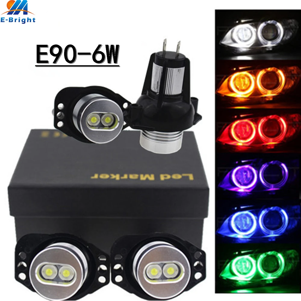 1 комплект (2 шт.) EB AE E90 6WX2 Led Angel Eyes ANGEL EYES MAKER Высокое качество Автомобильные