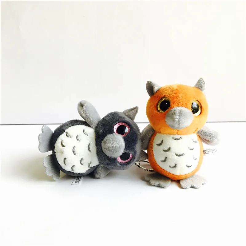 4 цвета 10 см игрушки на цепочке для ключей милая сова плюшевые чучела игрушка
