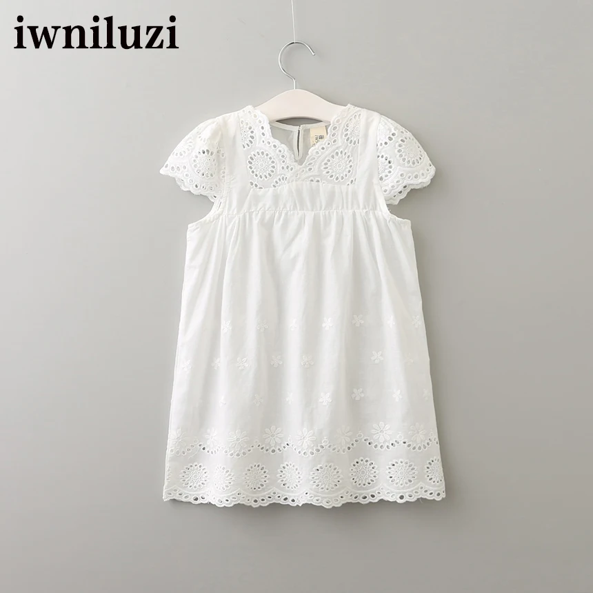 100/100 хлопок платье девушки дети одежда 2017 новый европейский и amerrican стиль