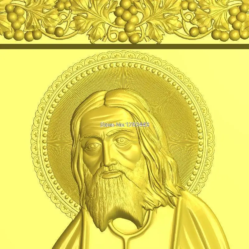 Высокое качество 3d модель рельеф для ЧПУ или 3D принтеров в STL файл seraphe из Sarov|3d model