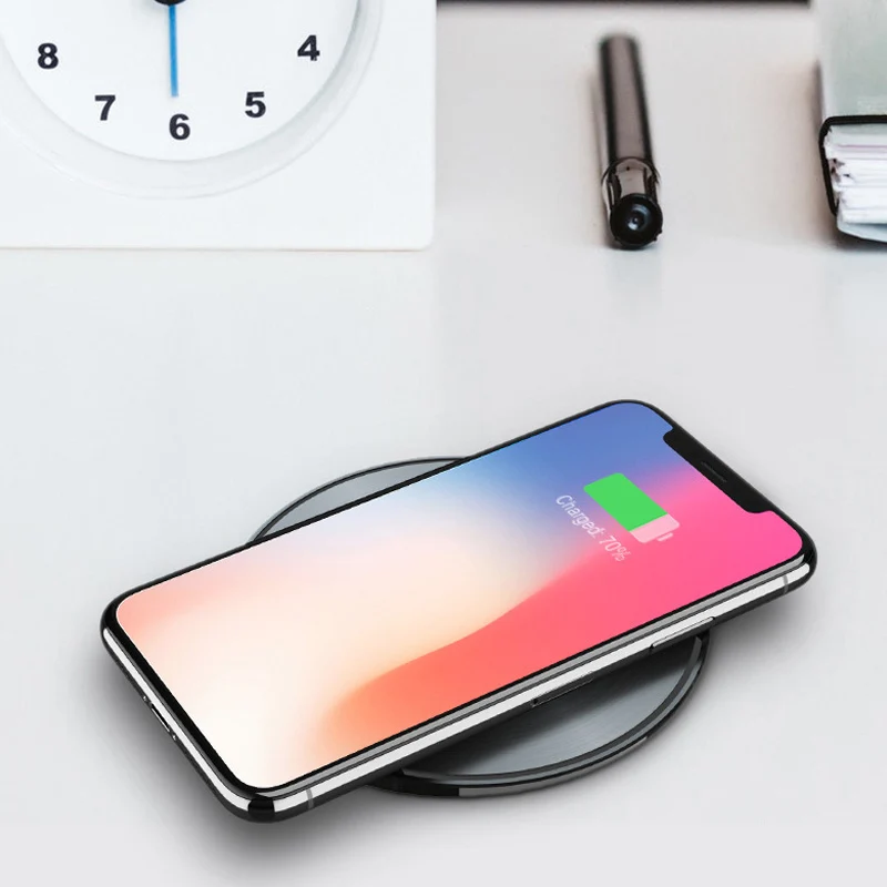 Qi Беспроводное зарядное устройство для iPhone X XS XR 8 Plus10W быстрая Беспроводная