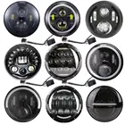 Фара светодиодная для мотоцикла, 7 дюймов, для Harley Touring Ultra Classic, Electra, Street Glide, Road King, Yamaha