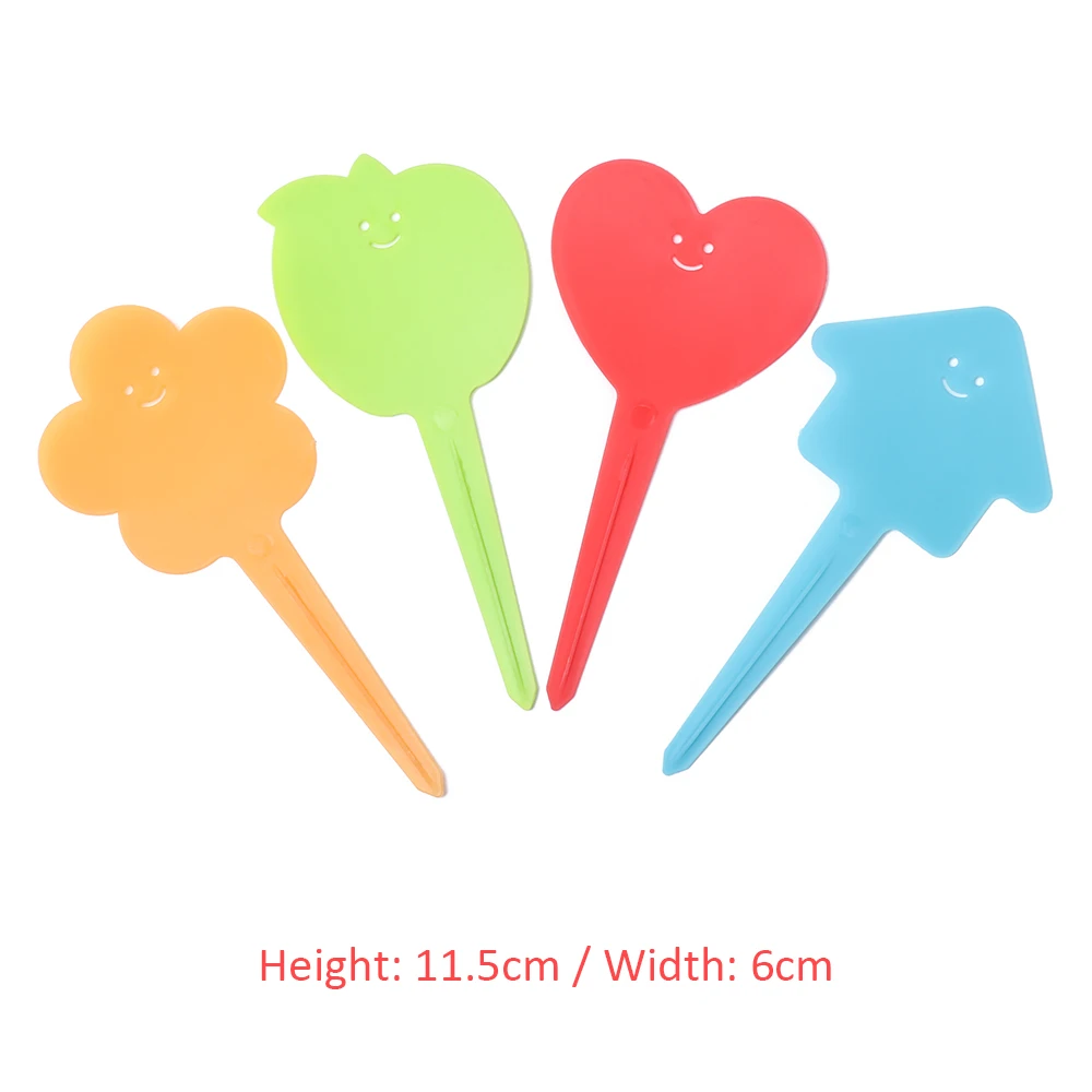 20 шт. Многоразовые водонепроницаемые пластиковые этикетки для горшков и садовых