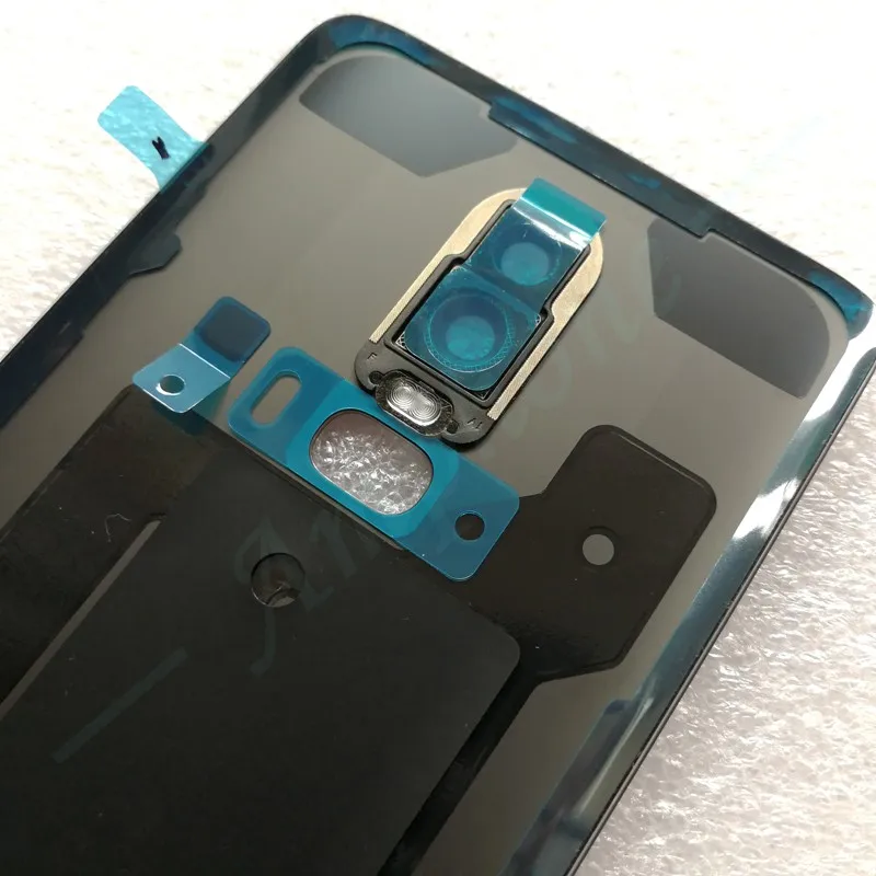 Новинка, задняя крышка из закаленного стекла для OnePlus 6, запасные части, задняя крышка для батареи, корпус+ рамка для камеры+ крышка для вспышки