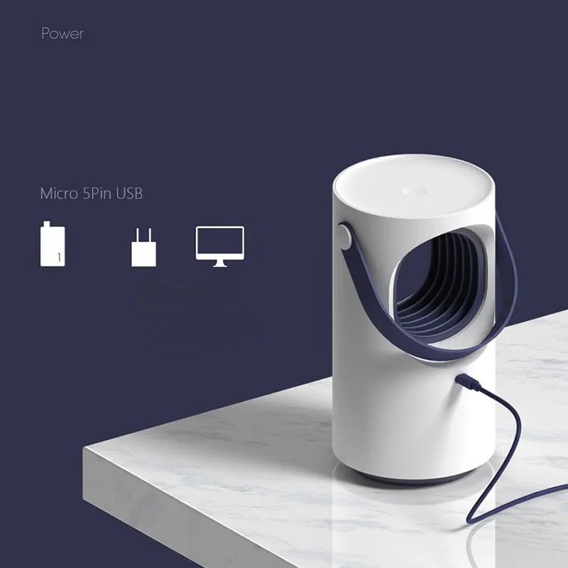2018 New Design Portable Mosquito Killer Lamp Purple Vortex LED Electronic Trap Pest Repeller Radiation-free | Лампы и освещение
