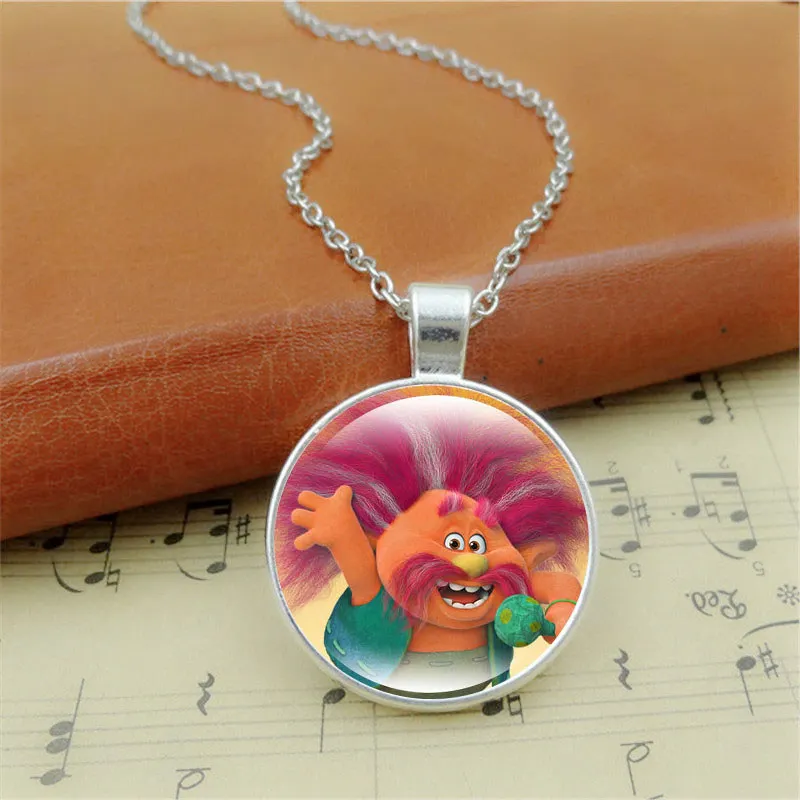 Мечтой фильм ожерелье с троллем модные мака ди-джей &quotТролли&quot цепь ожерелья