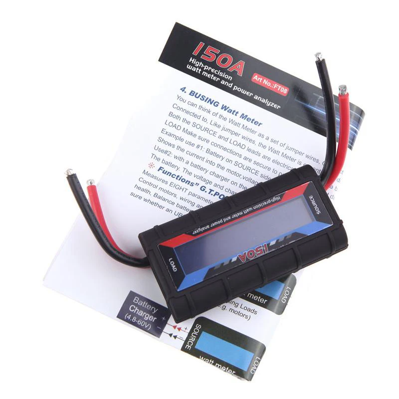 G.T POWER RC 150A Высокоточный ватт метр и анализатор мощности с ЖК дисплеем подсветкой