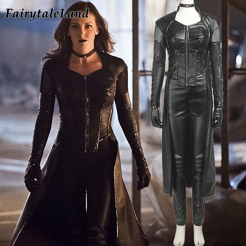 Зеленая Стрела сезон 5 черная сирена Косплей Костюм Хэллоуин костюмы сексуальный