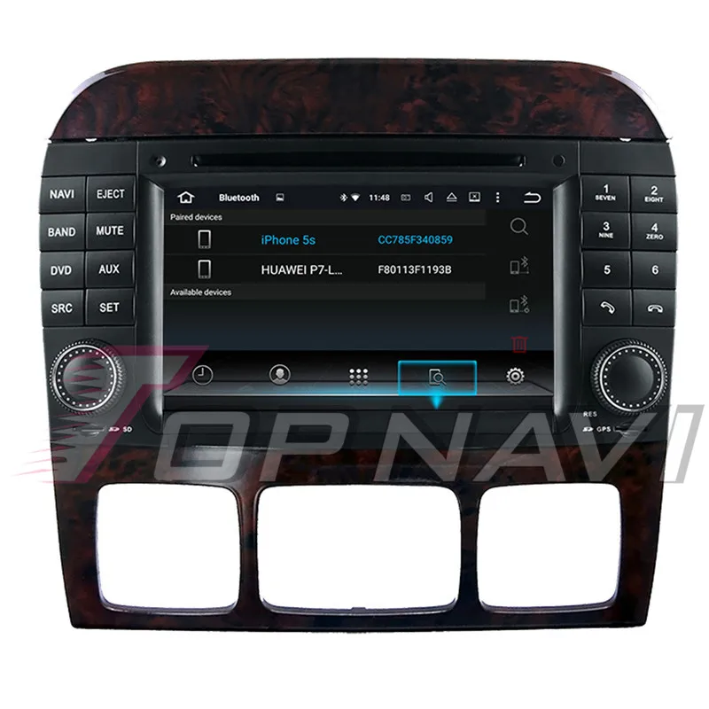 Автомагнитолы 7 "Android 8 0 Octa Core стерео для Benz S W220 (1999 2000 2001 2002 2003 2004 2005 2006) topnavi DVD gps
