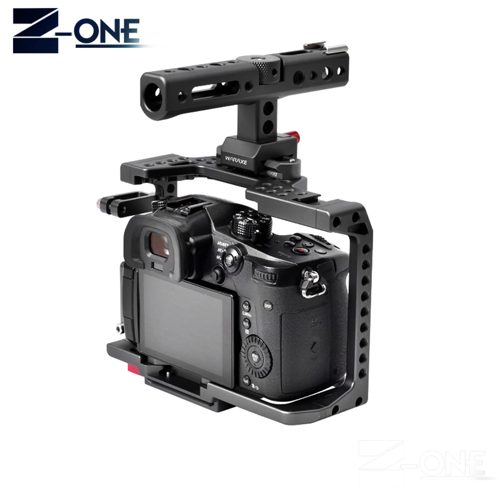 WARAXE GH5 комплект клетка для камеры Panasonic GH4 с ручкой натовского рельса и 1/4 &quotи 3/8&quot