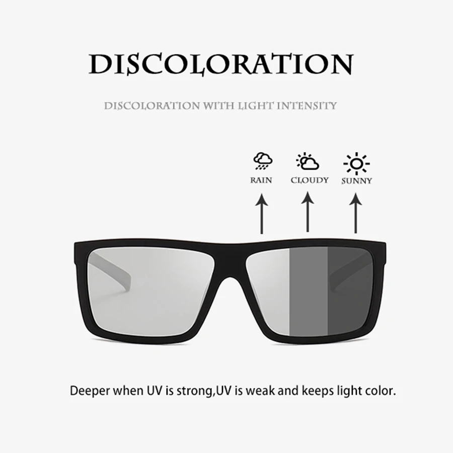 Солнцезащитные очки AEVOGUE мужские фотохромные поляризационные Обесцвечивающие