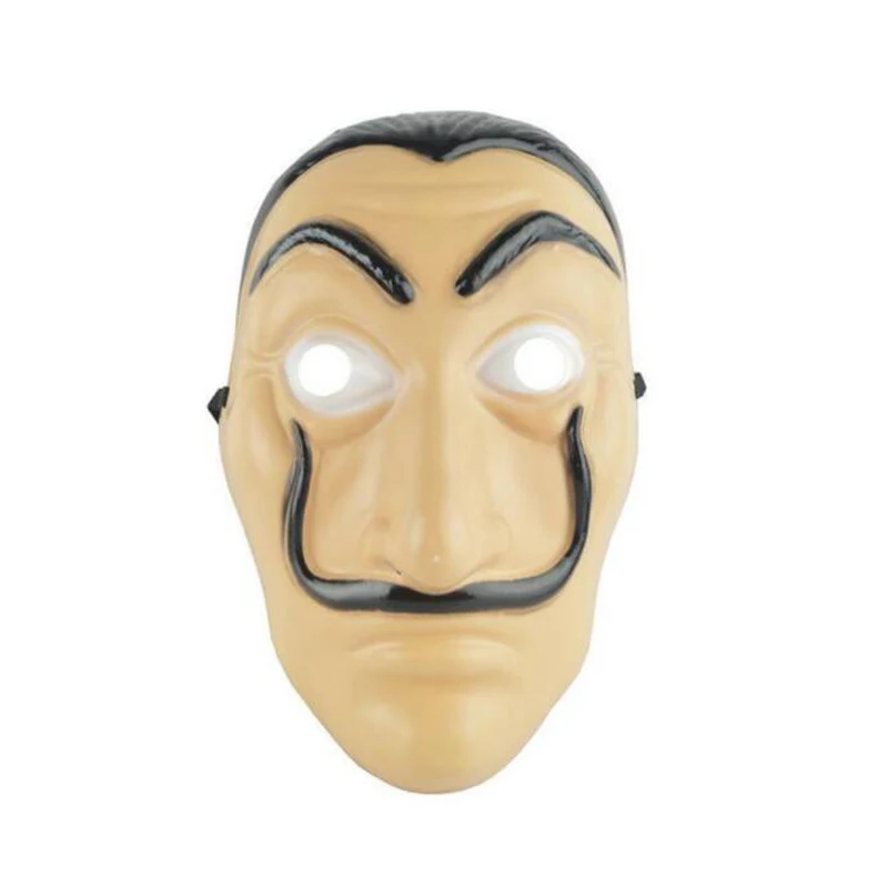 Mask Салвадор дали Косплей фильм маска деньги Heist The House of paper La Casa De Papel Косплей Костюм маска для лица для детей и взрослых - Цвет: Mask