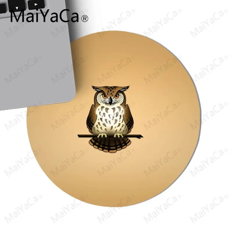 MaiYaCa новый дизайн Совы рисунок красивый коврик для мышки в стиле аниме круглый