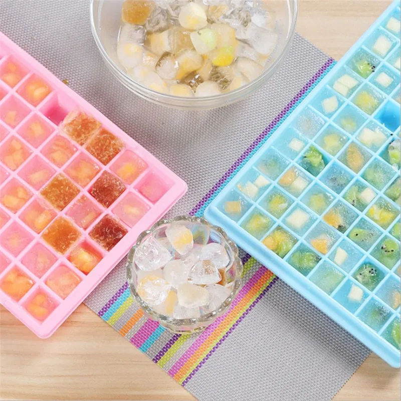 DIY креативный Большой Силиконовый поднос для кубиков льда квадратной формы форма