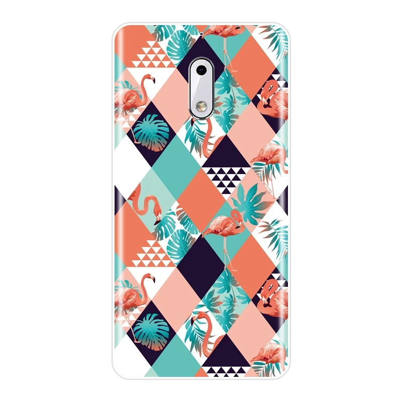 Fashion Flamingo Phone Case For Nokia 1 2 3 5 6 8 Silicone Soft Back Cover 7 Plus X6 | Мобильные телефоны и аксессуары
