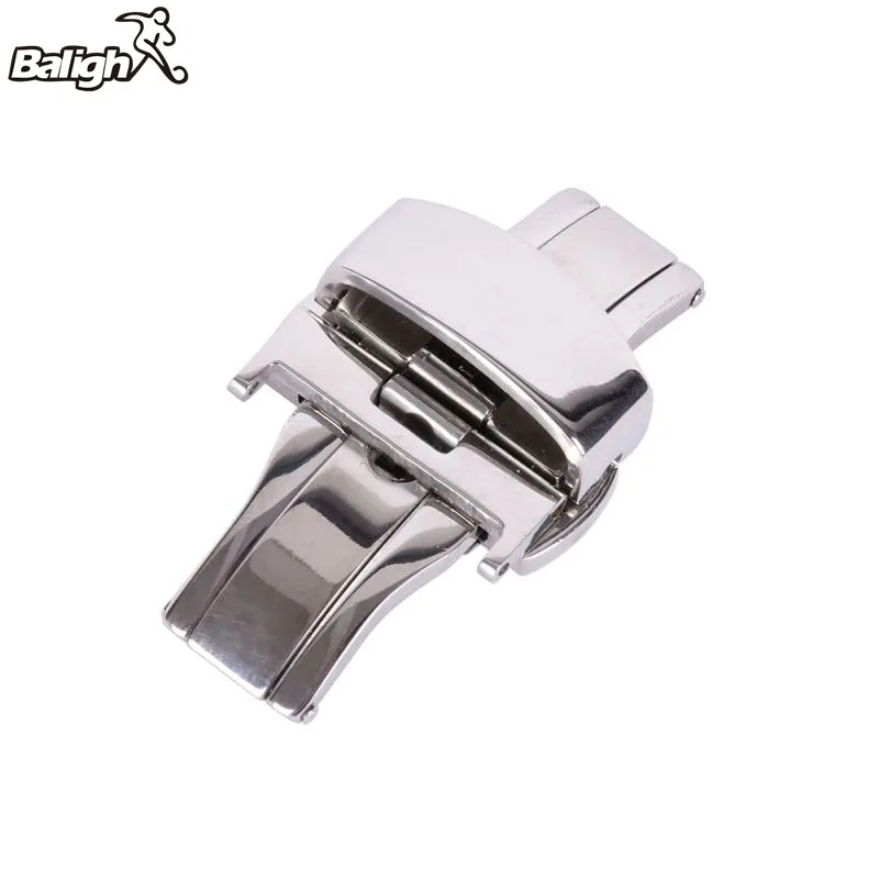 Раскладной браслет из нержавеющей стали с пряжкой золотого черного серебряного