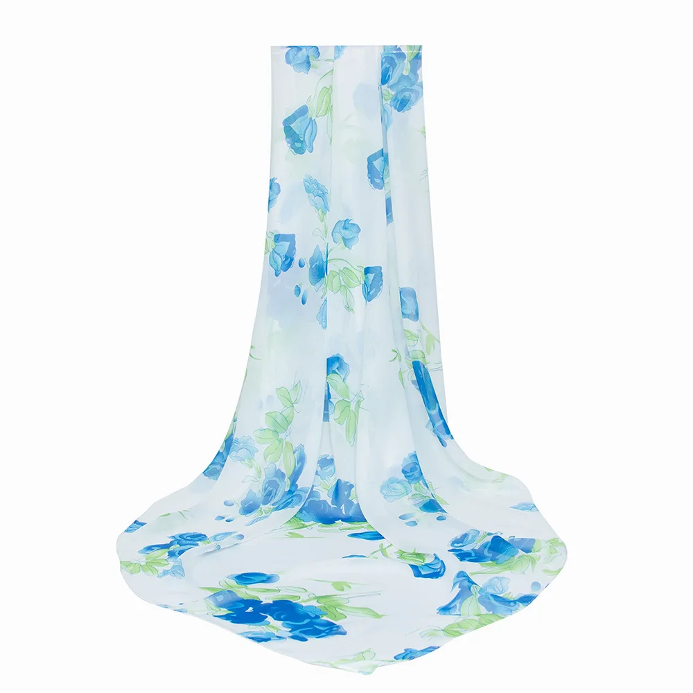 Дизайнерский брендовый женский шарф модные шелковые шарфы с цветочным принтом