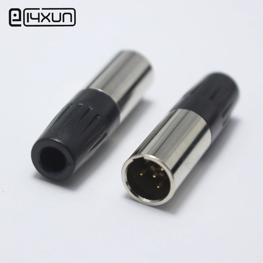 1 шт. мини XLR штекер с 4 Pin маленький P Аудио Микрофон Разъем сварной MIC кабель