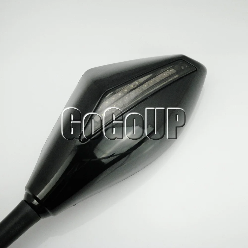 Мотоциклетные зеркала заднего вида со светодиодными указателями поворота для