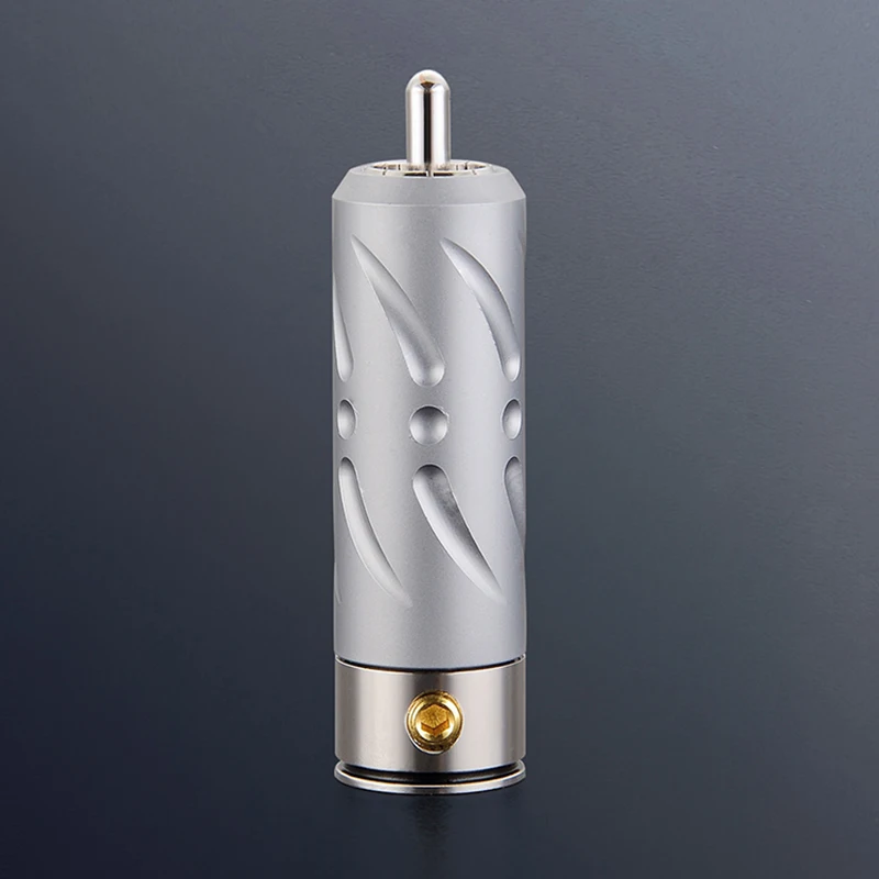 Hi End RCA Вилка VIBORG Чистая медь родиевое покрытие аудио кабель вилка соединителя