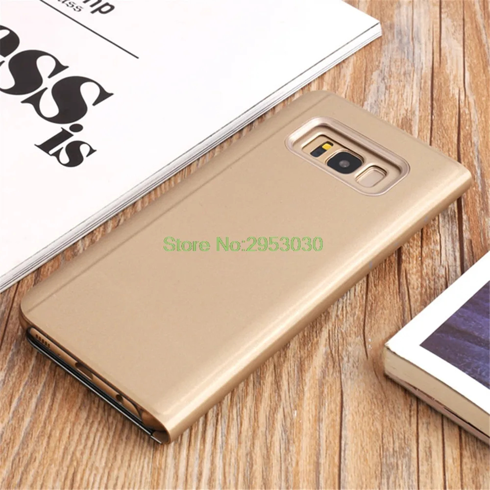 UVR роскошный чехол с зеркалом для samsung Galaxy A3 A5 A7 S8 S9 G960F/DS A8 плюс S6 S7 Edge Note 5, 8, 9, для телефона с Откидывающейся Крышкой и Smart Cover