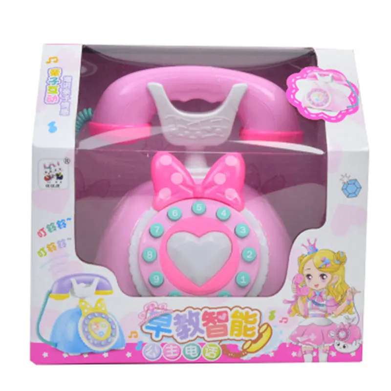 HziriP Детские антикварные Landline игрушки звуковой свет ранний мультфильм