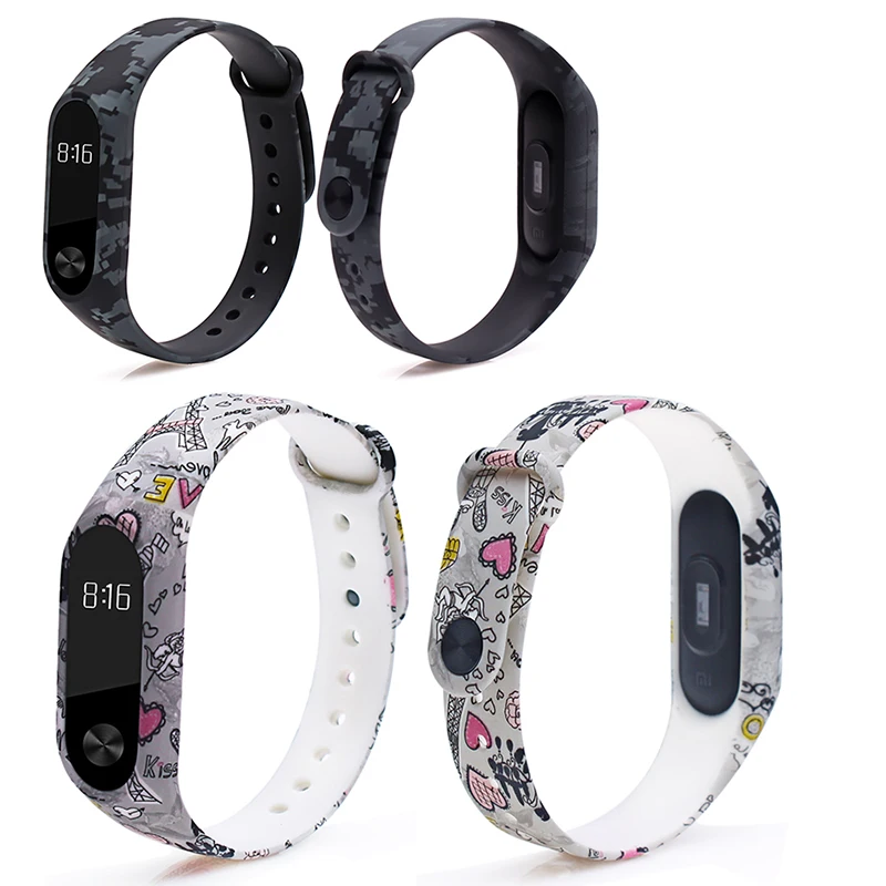 Ремешок силиконовый для xiaomi mi band 2 цветной сменный Браслет 2018|Смарт-аксессуары| |