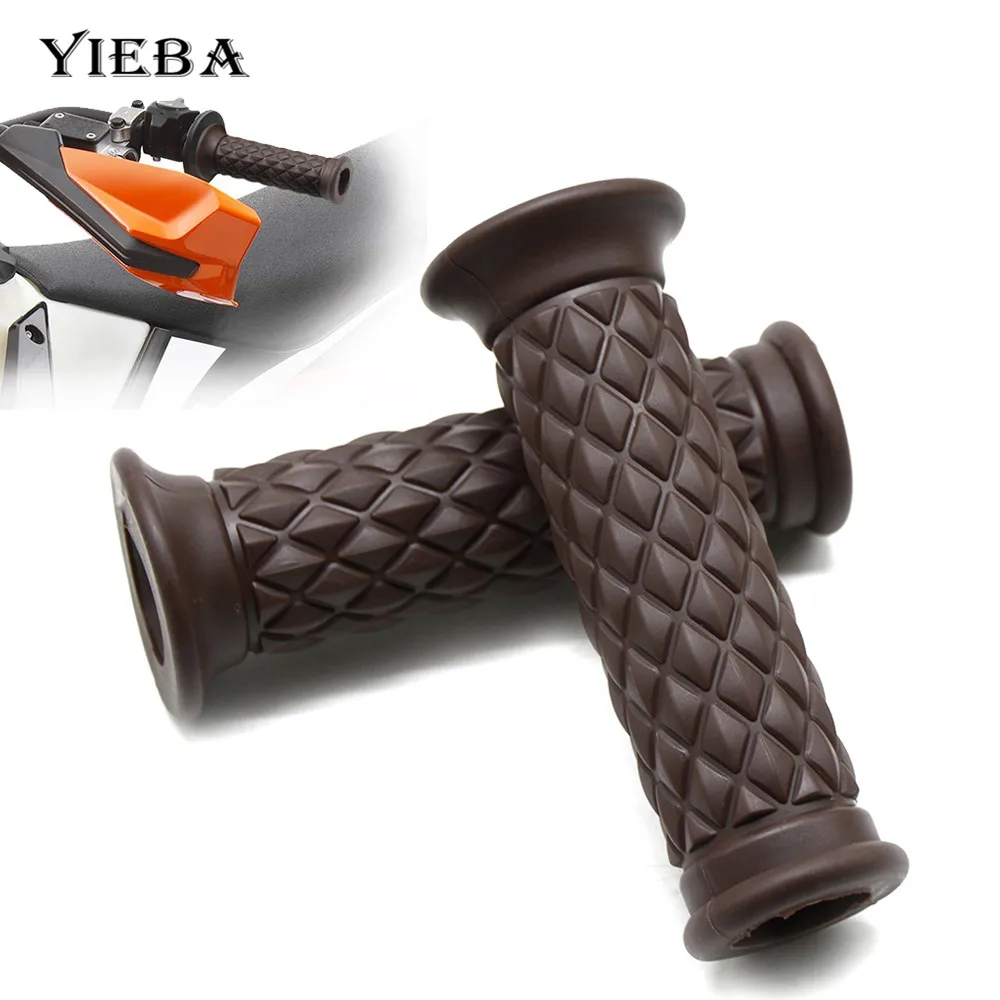 7/8 'винтажные ручки на руль мотоцикла практичная ручка для мотокросса гелевая 1