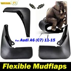 Литой брызговик XUKEY, аксессуары для AUDI A6 C7 2011-2015, брызговики от грязи для переднего и заднего седана AVANT QUATTRO 2012-2014