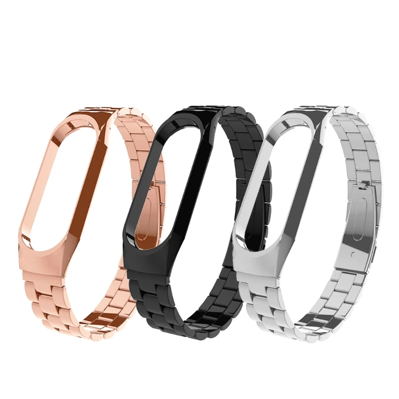Сменный металлический ремешок для Mi band 3 браслет из нержавеющей стали браслеты