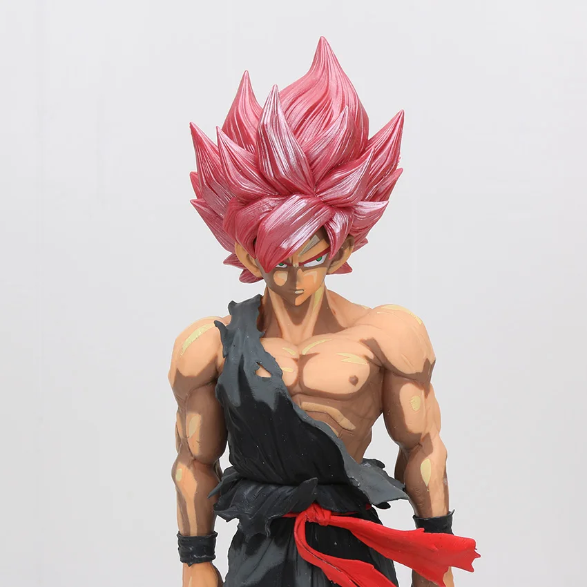 Большой размер 34 см Dragon Ball Z фигурка MSP супер сайян Сон Гоку боевой урон издание украшения ПВХ фигурка модель игрушки
