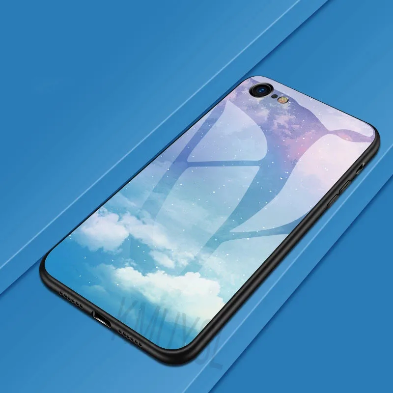 6 Роскошные Стекло чехол для samsung Galaxy S10 S9 S8 плюс S10E A6 A7 A8 A9 ТПУ+ Стекло задняя крышка для M10 M20 A10 A30 A40 A50 A70 - Цвет: 6
