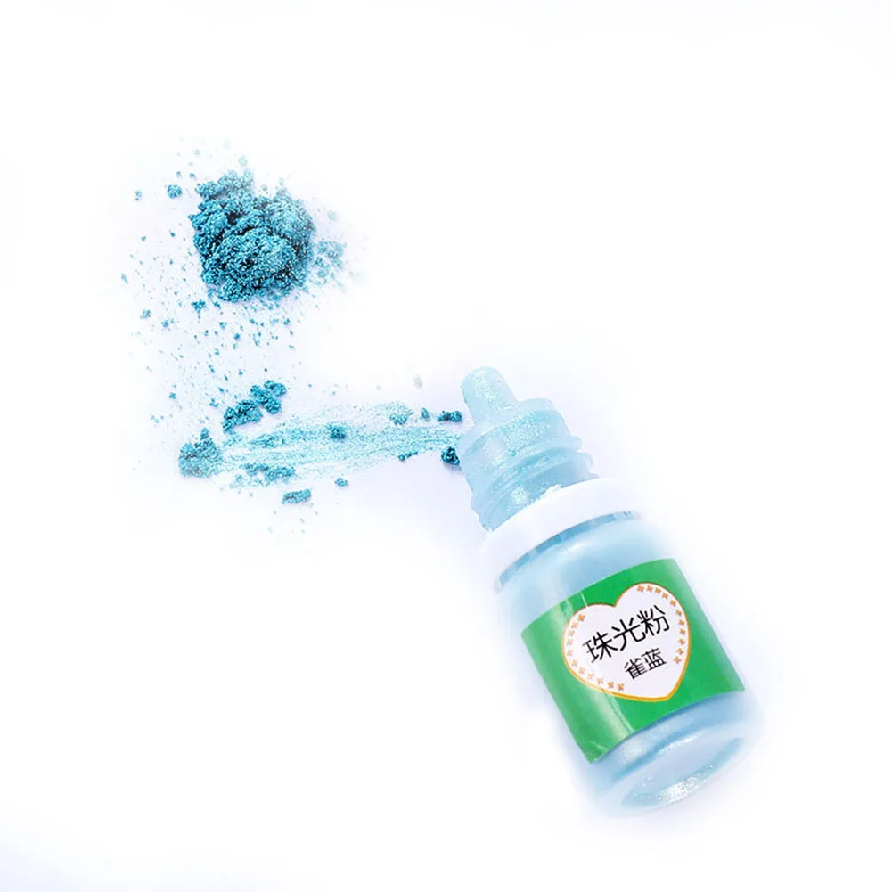 Light blue Ремесла пигмент порошок перламутровая слюда УФ Смола эпоксидный порошок DIY ремесла аксессуары DTT88 - Цвет: Light blue