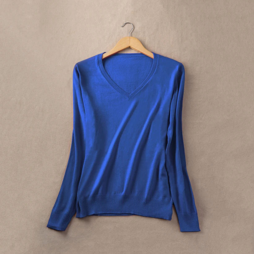 Navy Blue GABERLY, мягкие кашемировые эластичные свитера и пуловеры для женщин, осенний зимний свитер с v-образным вырезом, женский джемпер, 5XL, вязаные брендовые Топы - Цвет: Navy Blue