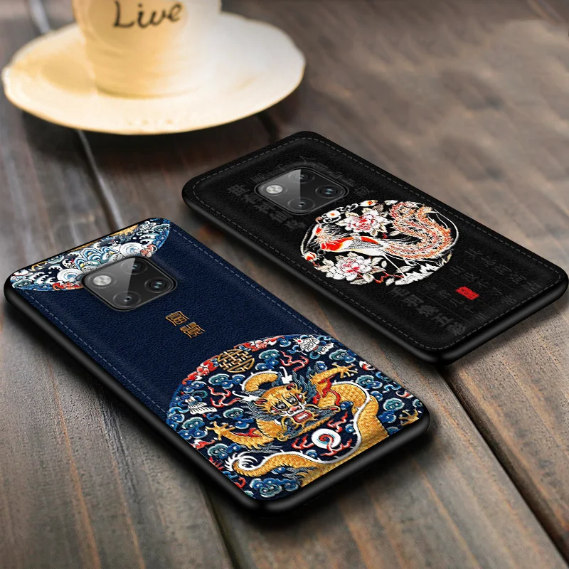 Роскошный чехол IIOZO из мягкой кожи для Huawei Mate 20 Pro Mate10 Mate20 X P10 30pro традиционный