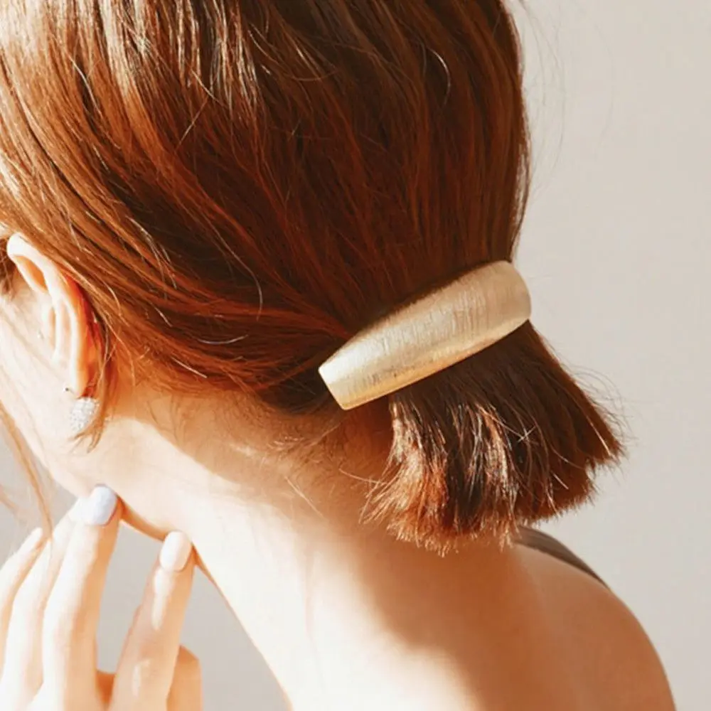

1PC Fashion Women Elegant Gold/Silver Chic Metal Hair Clips Lady Stylish Hairpins Barrettes Hairband Hair Styling Accessories