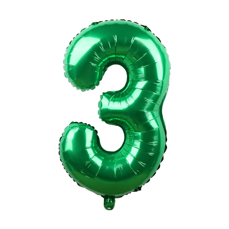 

32inch Green Number Foil Balloon Big Birthday Digit Balloons Kids Adult Birthday Party Decor Wedding Anniversary Party Supplies