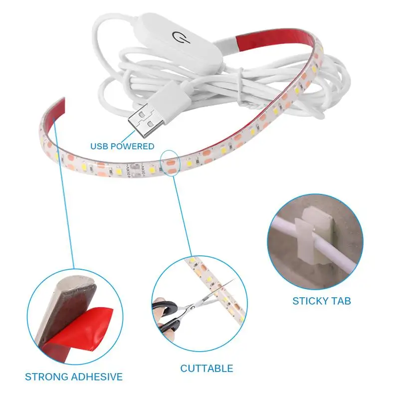 Sewing Machine LED Light Strip Light Kit 11.8inch DC5V Flexible USB Sewing Light 30cm Industrial Machine Working LED Lights