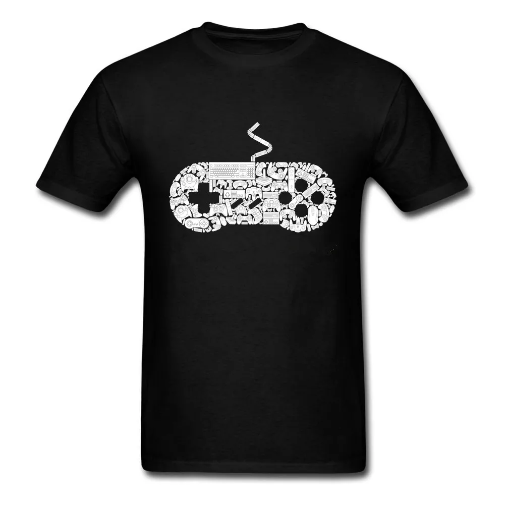 

Hot Sell 2018 Fashion New Coming Men Shirt Controller t-shirts Video Game Cool Style Short Sleeve Tee Shirts Adult
