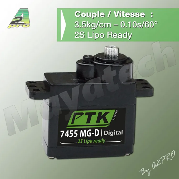 ПТК 7455 MG-D Micro Servo 12 г высокое Скорость и Большой кручения цифрового металлического