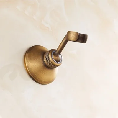 Handshower Holder Античная латунь осадков Насадки для душа 3-х полосная кран-отводной клапан настенное крепление латунь фиксатор кронштейн душевая лейка латунный душевой кабины - Цвет: Handshower Holder