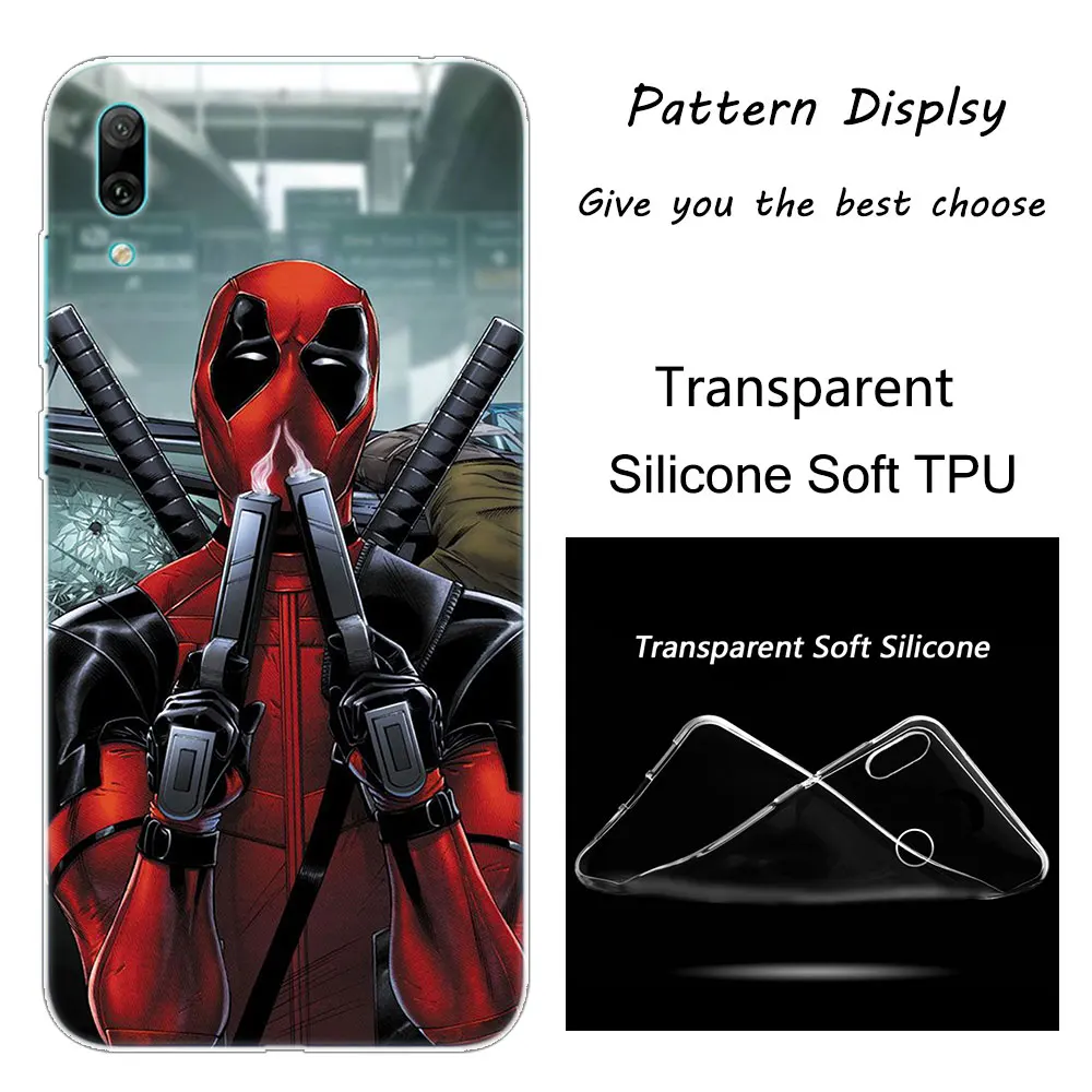 Хит, Marvel Hero Deadpool, мягкий силиконовый чехол для телефона, для huawei mate 10 20 Lite Pro Enjoy 9S Y9 Y7 Y6 Y5 Pro, Мода