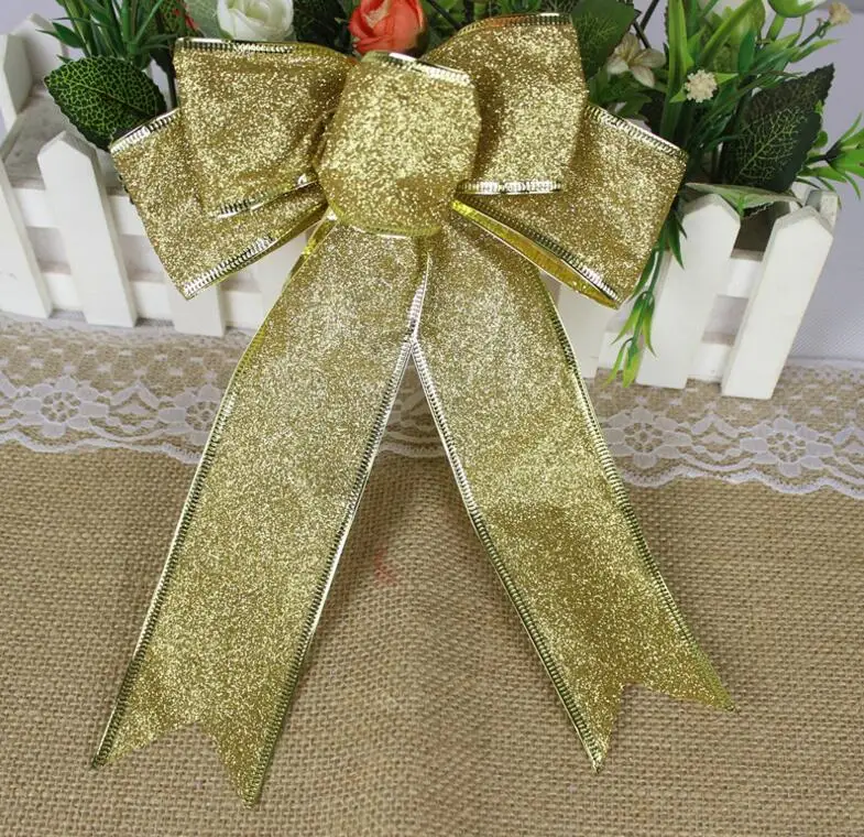 Рождество украшения Луки Tree Подвески принадлежности 25 см | Дом и сад