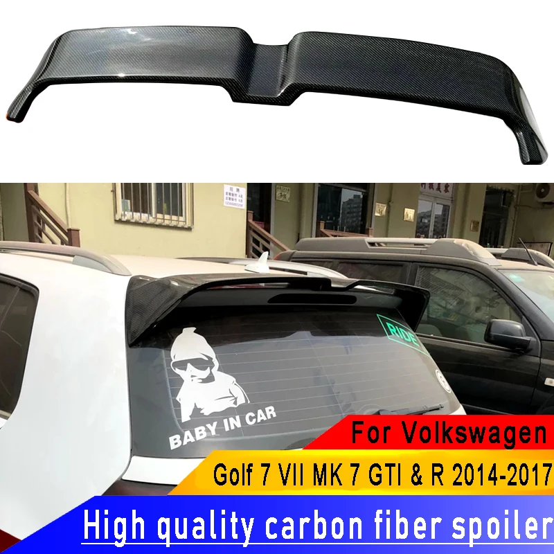 Спойлер из углеродного волокна для Volkswagen MK7 GTI O style Golf 7 VII MK 7 GTI& R до лет, спойлер из углеродного волокна для заднего крыла автомобиля