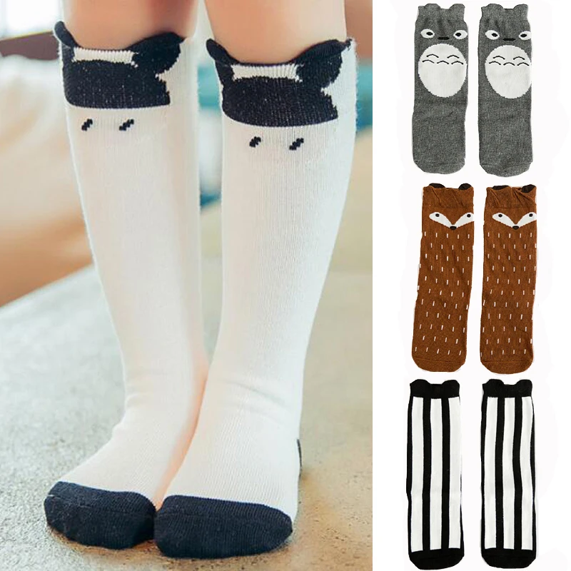 

Hot Cute Cartoon Kids Socks Animal Baby Cotton Socks Knee High Long Leg Warmer Lovely Socks Boy Girls Children Baby Socks 0-6 Y
